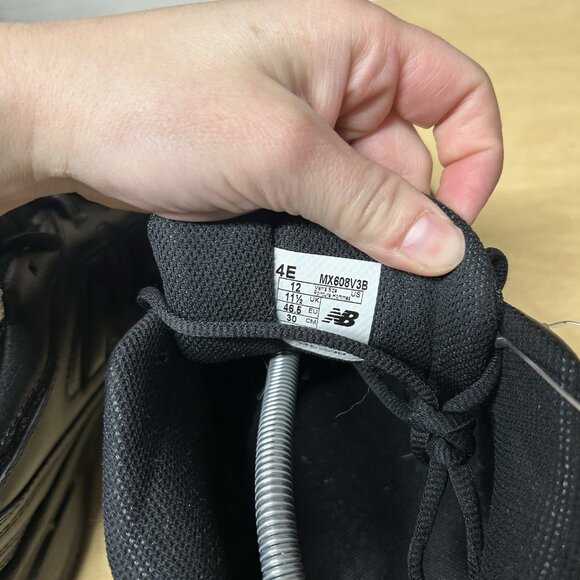 New Balance 608 V3 Shoes Size US 12 4E Black Running Athletic Sneakers MX608V3B - Picture 10 of 10